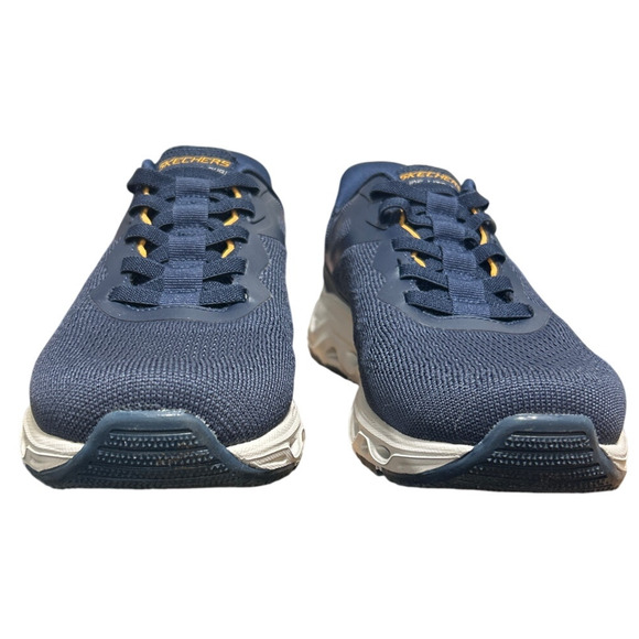 Skechers Men Size 13 Navy Blue Mesh Hands Free Swift Fit Slide On Athletic Shoes